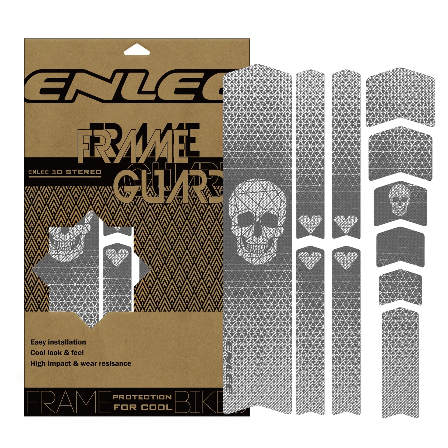 ENLEE Bike Protection Film Mountain Bike 3M Stickers Frame Color Change Stickers Road Cike Thickened PVC Full Car Film