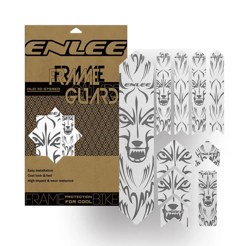 ENLEE The New Removeable Sticker Road Bicycle Paster Guard Cover 3D MTB Mountain Bike Scratch-Resistant Protect Frame Protector
