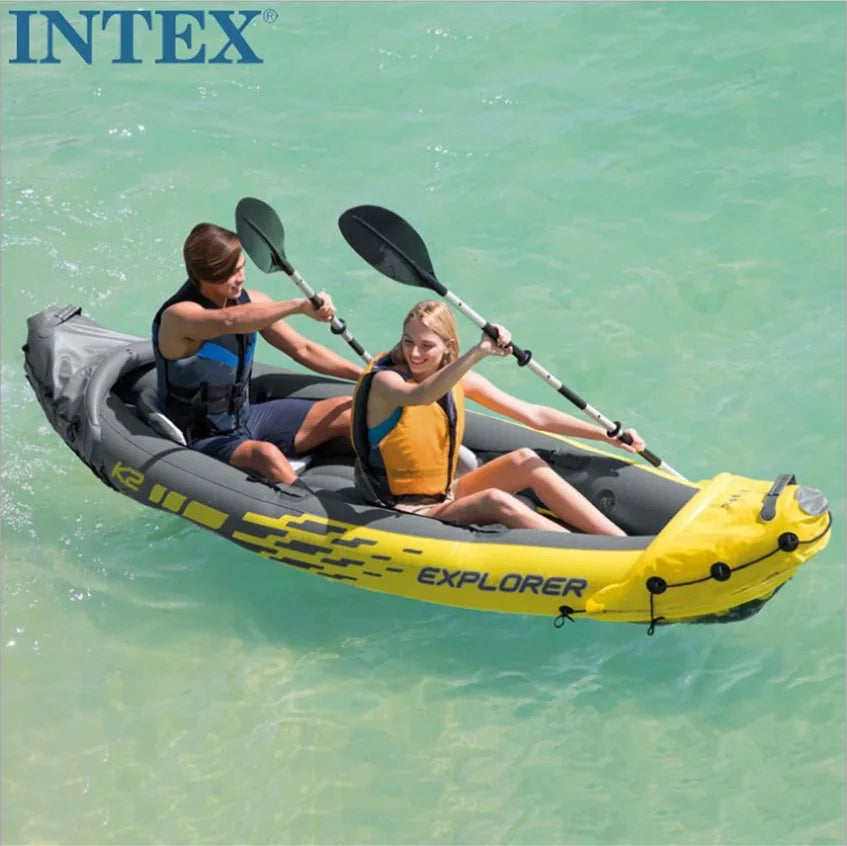 Intex Various Styles and Sizes Challenger Two Person Multi Person Inflatable Kayak Fishing Boat Drifting Boat