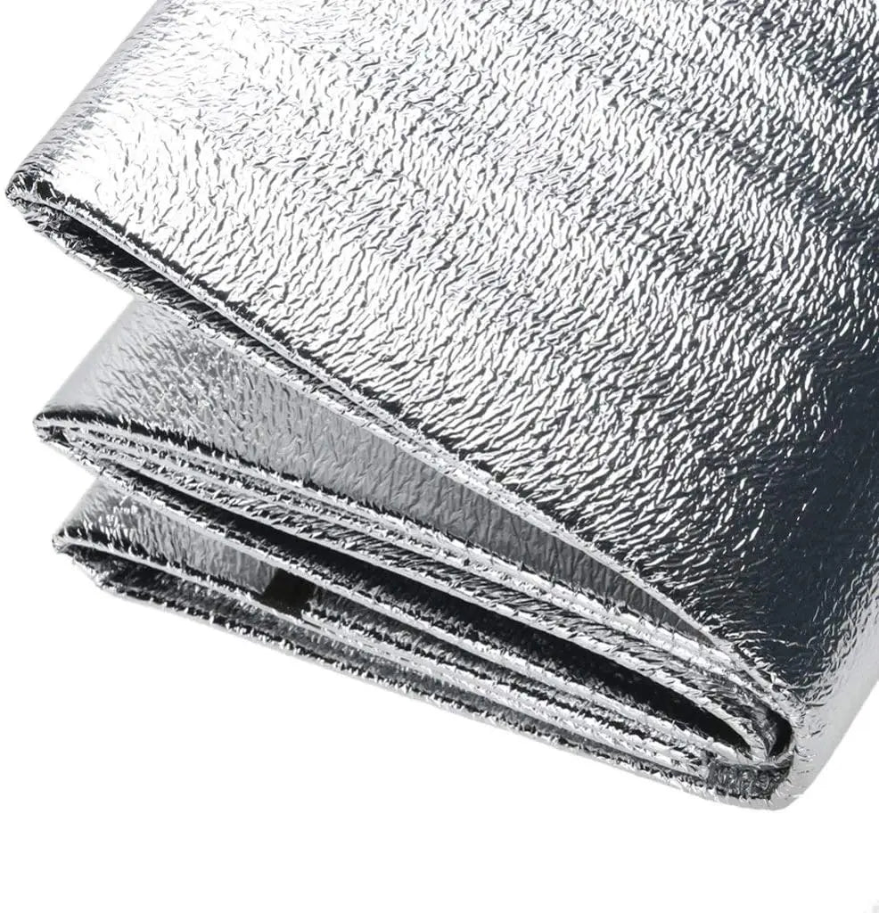 Camping Mat Foam Foil Blanket Aluminum Insulation Foam Foil Mat Sleeping Pad Thermal Outdoor Tent Footprint Reflecting Heat