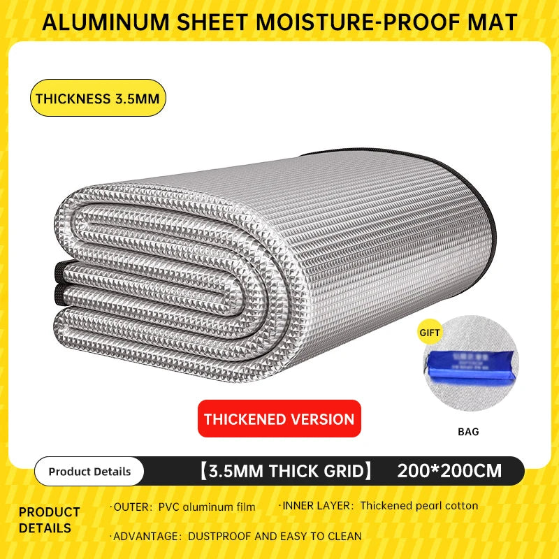 Outdoor Picnic Moisture-proof Pad Double-sided Thick Aluminum Film Waterproof Beach Mat Portable Tent Floor Mat Camping Mat
