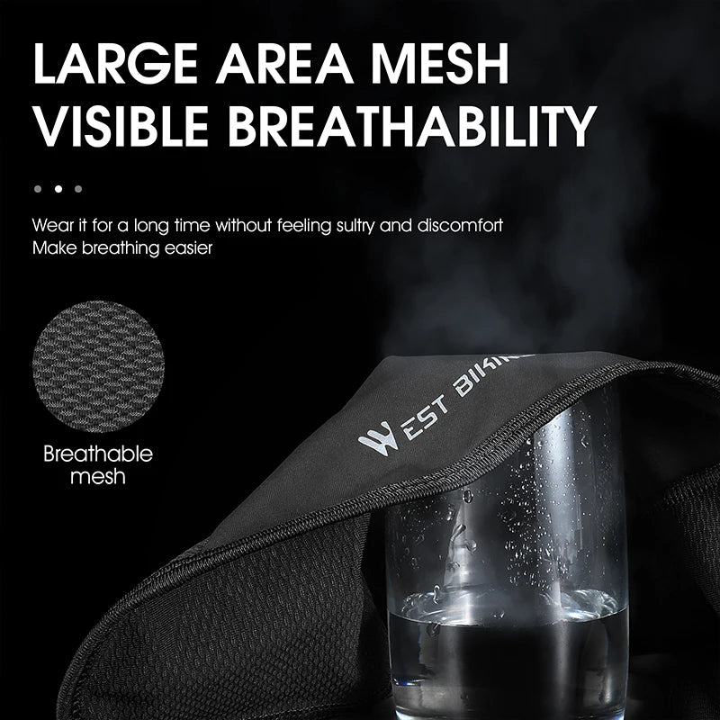 WEST BIKING Summer Ice Silk Cycling Cap Anti-UV Balaclava Men Women Sport Scarf Balaclava Bicycle Motorcycle Running Sport Gear