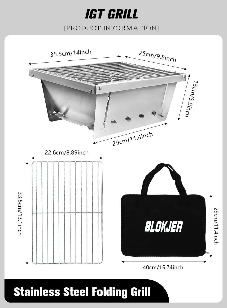 Grill Barbecue de Camping Pliable