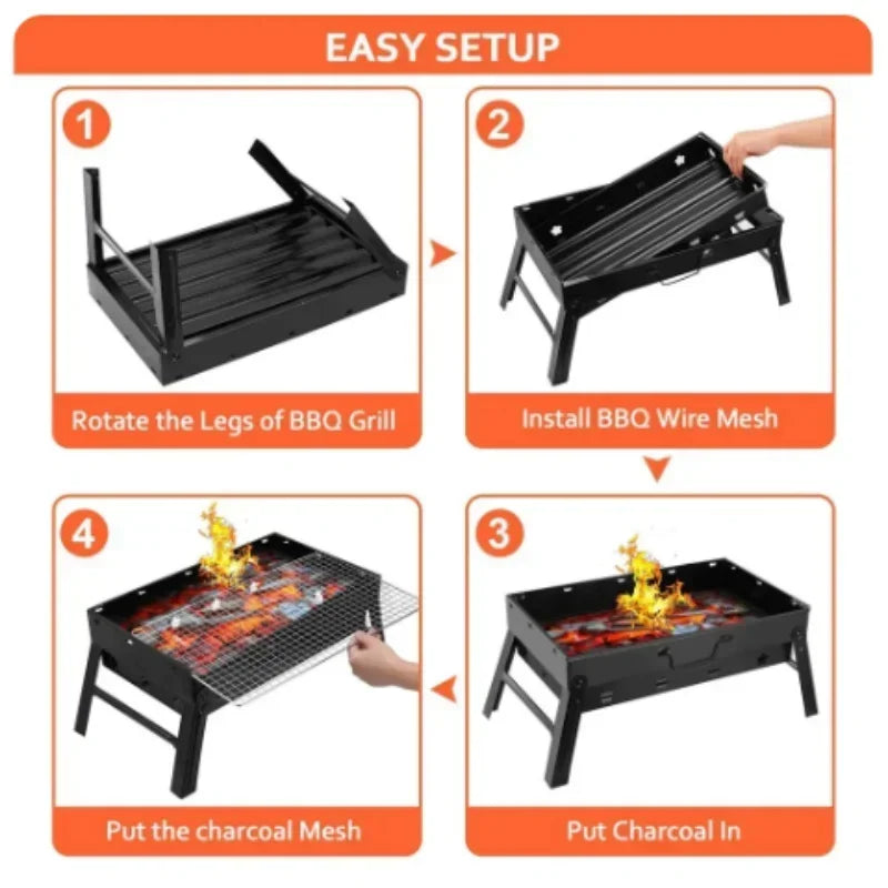 Grill Barbecue Pliant Portable