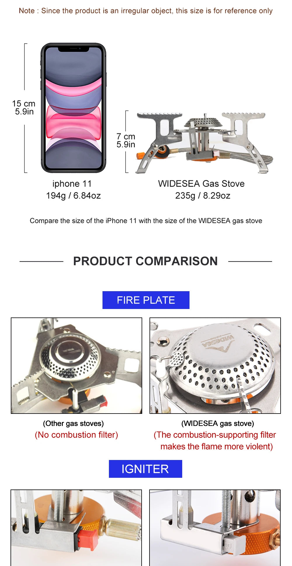 Réchaud de Camping Portable