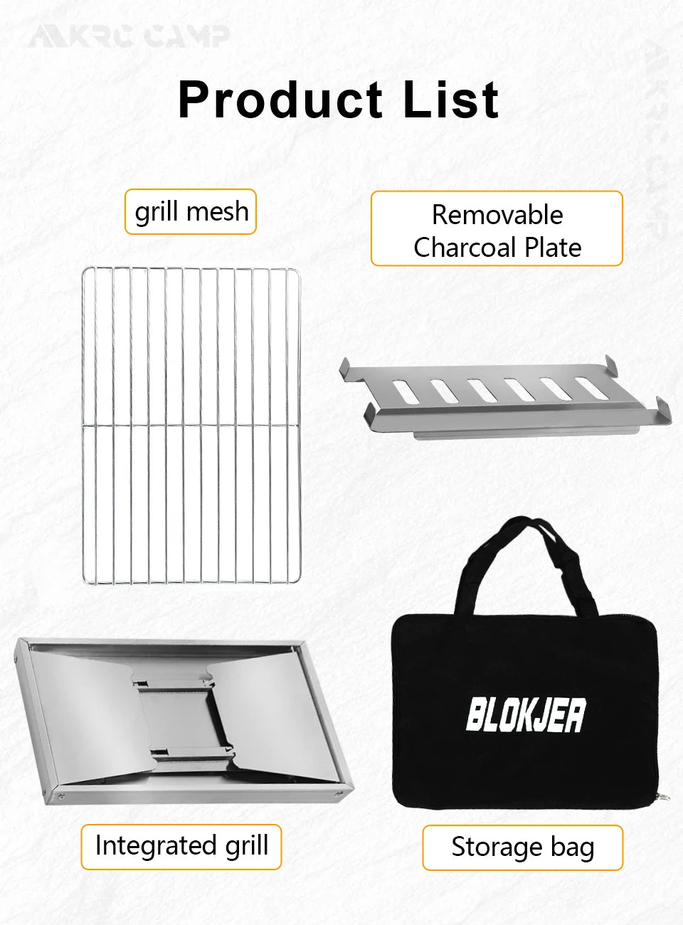 Grill Barbecue de Camping Pliable