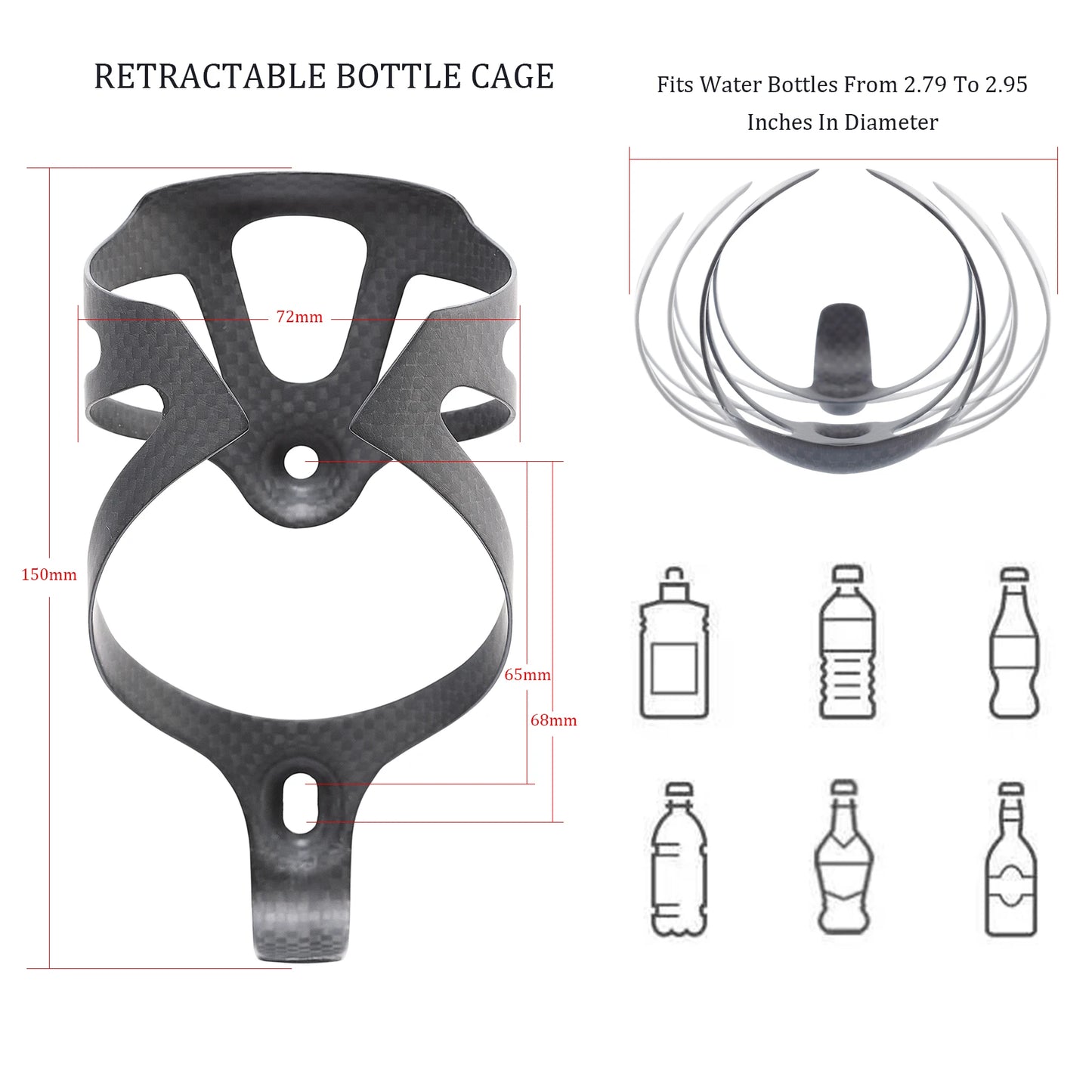 Porte-gourde vélo ultra-léger