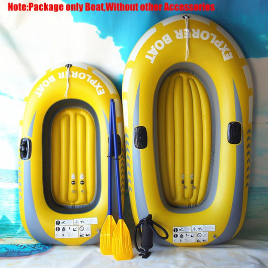 Inflatable Boat Canoe PVC Inflatable Fishing Kayak Boat For Single/Double Person Rowing Blow UP Canoe Wear Resistant Kayaking