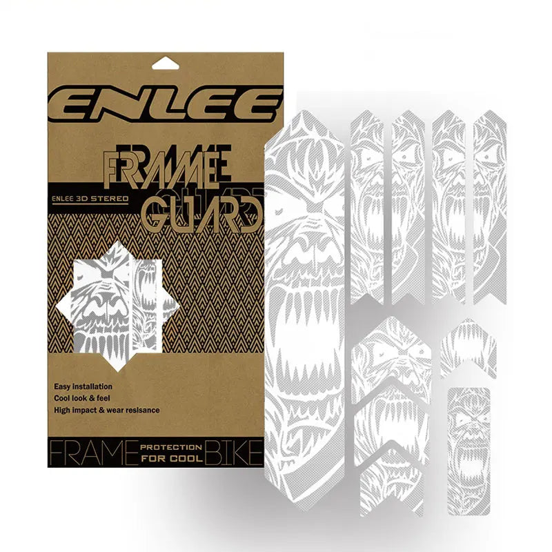 ENLEE The New Removeable Sticker Road Bicycle Paster Guard Cover 3D MTB Mountain Bike Scratch-Resistant Protect Frame Protector
