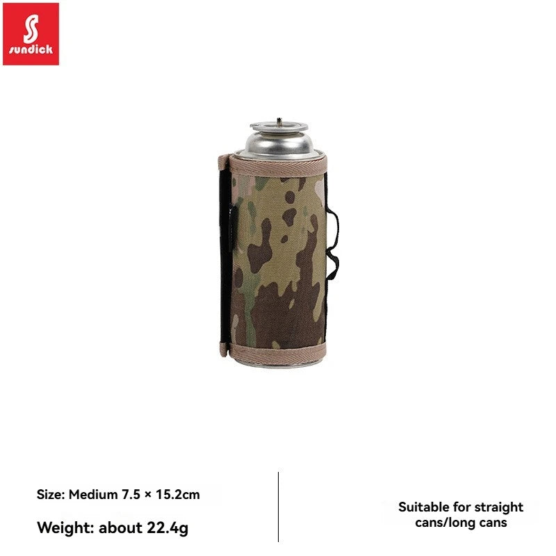 Camping Gas Can Protective Cover CottonLinen Outdoor Gas Tank Case Anti-Fall FueCylinder Storage Bag Air Bottle WrapSleeve