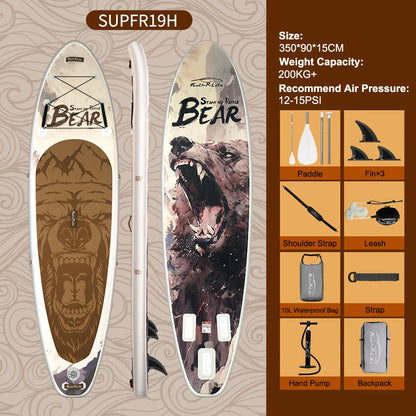 Feath-R-lite 11'6" Koi Sup Board Inflatable Surfboard Stand Up Paddle Board Inflatable Sup PaddleBoard with Accessories