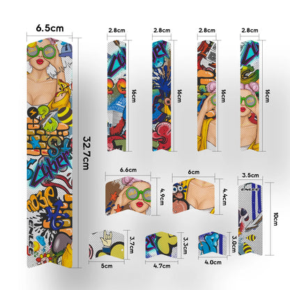 ENLEE Bike Protection Film Mountain Bike 3M Stickers Frame Color Change Stickers Road Cike Thickened PVC Full Car Film