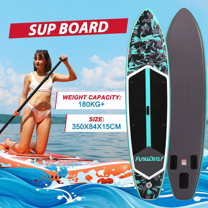 FunWater 11' Sup Board Inflatable Surfboard Stand Up Paddle Board Inflatable Sup PaddleBoard with Accessories EU Warehouse Stock