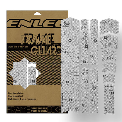 ENLEE Bike Protection Film Mountain Bike 3M Stickers Frame Color Change Stickers Road Cike Thickened PVC Full Car Film