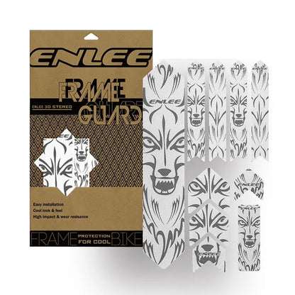 ENLEE The New Removeable Sticker Road Bicycle Paster Guard Cover 3D MTB Mountain Bike Scratch-Resistant Protect Frame Protector
