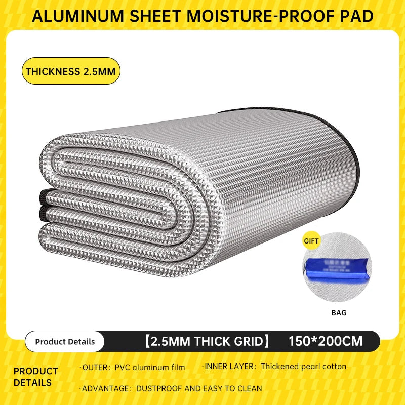 Outdoor Picnic Moisture-proof Pad Double-sided Thick Aluminum Film Waterproof Beach Mat Portable Tent Floor Mat Camping Mat