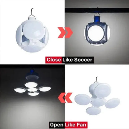 Portable Solar Camping Lantern Led Rechargeable Outdoor Hanging Tent Lamp Folding LED Football Bulbs With Hook Emergency Lights