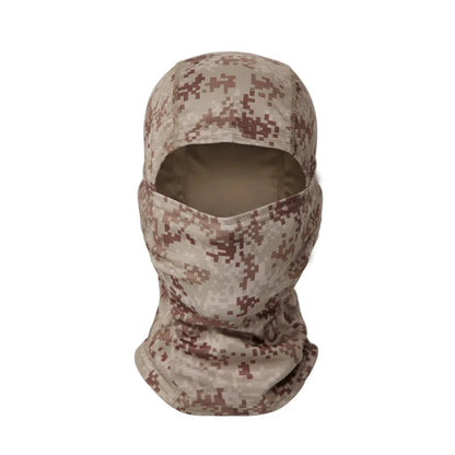 Tactical Windproof Balaclava for Bicycle Riding, Full Cover, Outdoor Hunting, Hiking Head, Warm Shield, Ski Scarf