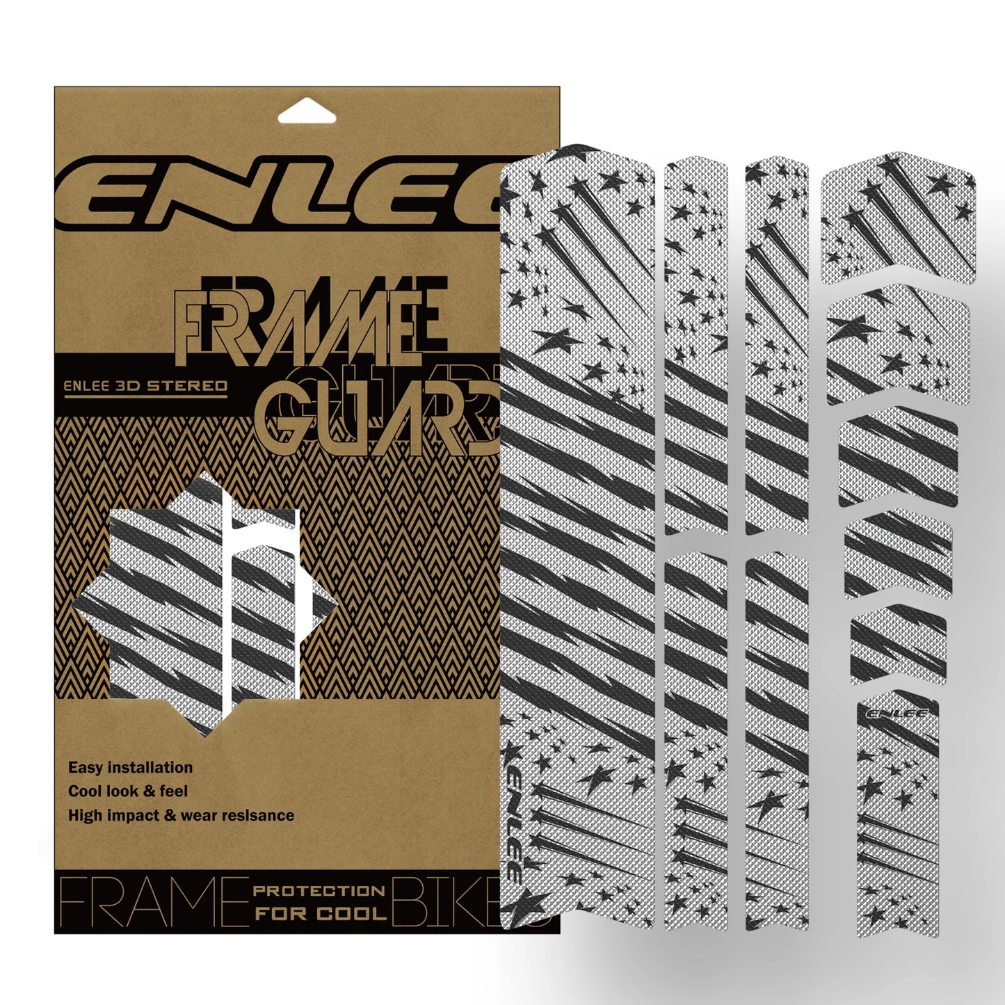 ENLEE Bike Protection Film Mountain Bike 3M Stickers Frame Color Change Stickers Road Cike Thickened PVC Full Car Film
