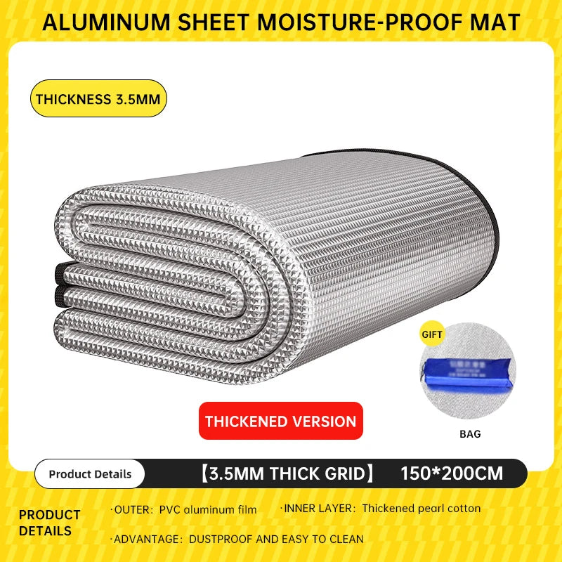 Outdoor Picnic Moisture-proof Pad Double-sided Thick Aluminum Film Waterproof Beach Mat Portable Tent Floor Mat Camping Mat
