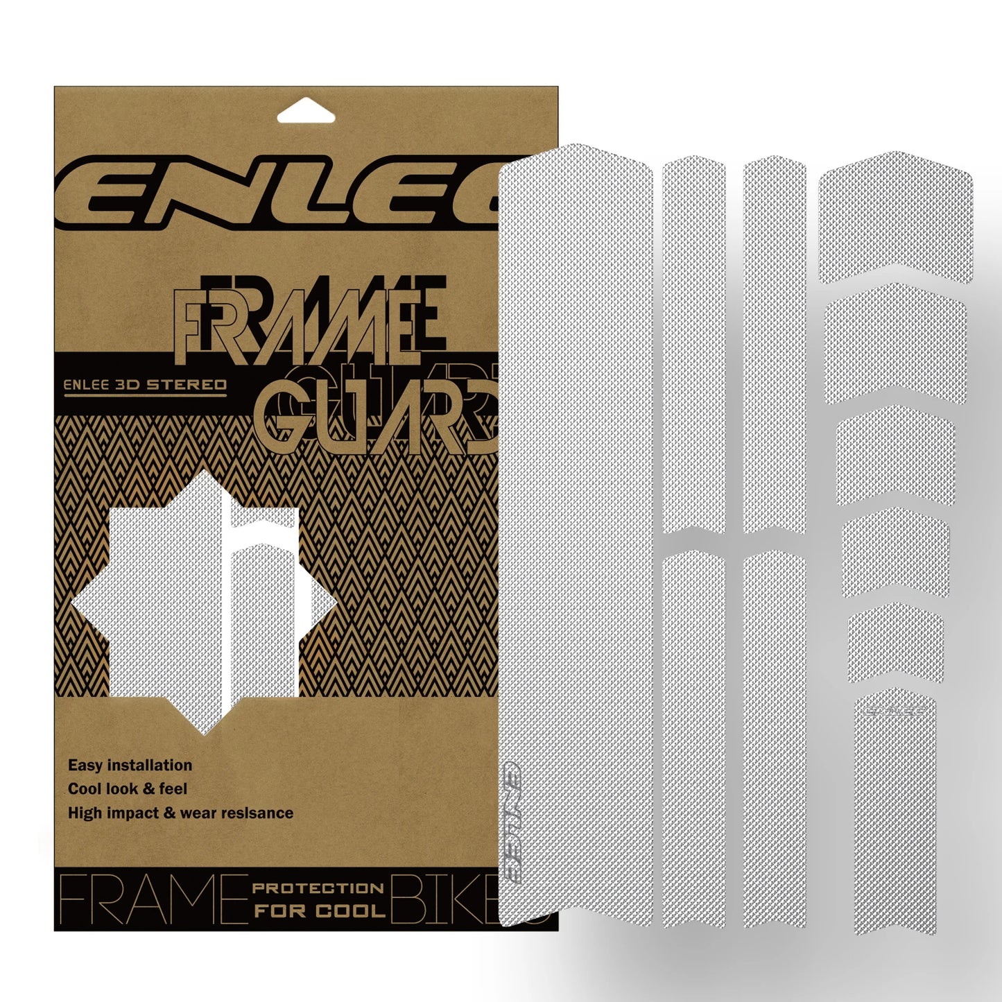 ENLEE Bike Protection Film Mountain Bike 3M Stickers Frame Color Change Stickers Road Cike Thickened PVC Full Car Film
