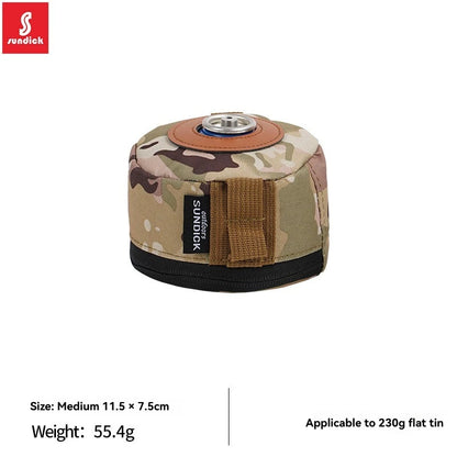 Camping Gas Can Protective Cover CottonLinen Outdoor Gas Tank Case Anti-Fall FueCylinder Storage Bag Air Bottle WrapSleeve