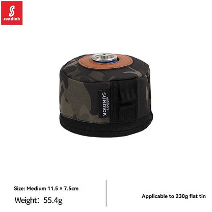 Camping Gas Can Protective Cover CottonLinen Outdoor Gas Tank Case Anti-Fall FueCylinder Storage Bag Air Bottle WrapSleeve