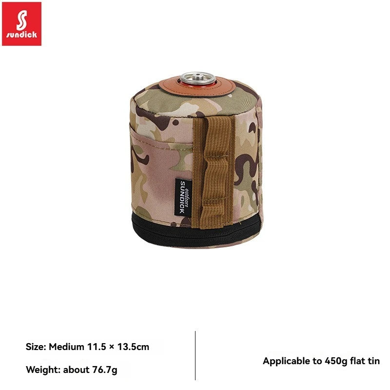 Camping Gas Can Protective Cover CottonLinen Outdoor Gas Tank Case Anti-Fall FueCylinder Storage Bag Air Bottle WrapSleeve