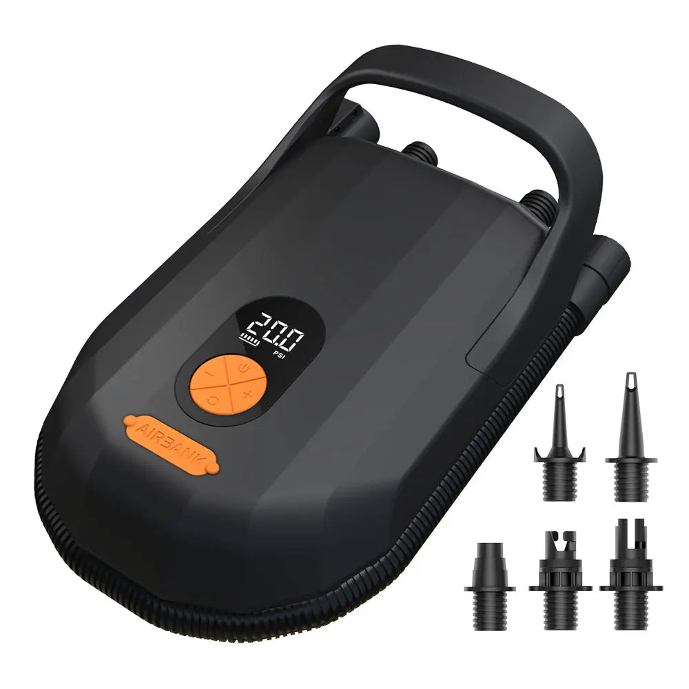 Airbank Stand Up Paddle SUP Pump Rechargeable 20PSI Inflatable PVC Boat Kayak Accessories for Surfing Kite Mattress Tent