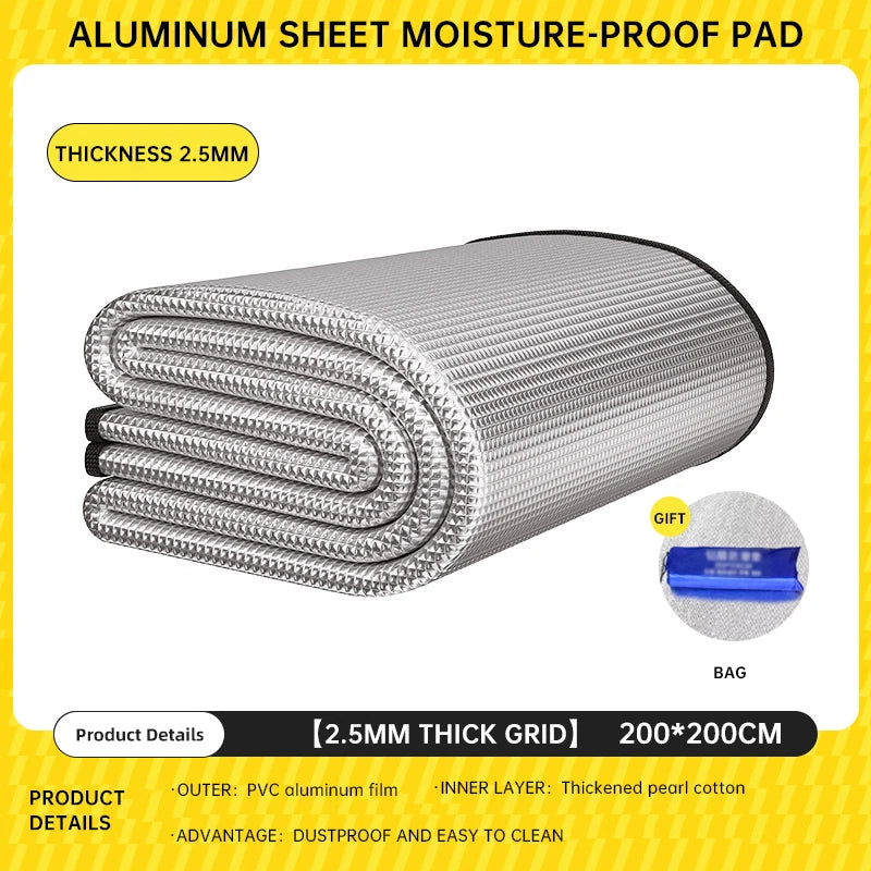 Outdoor Picnic Moisture-proof Pad Double-sided Thick Aluminum Film Waterproof Beach Mat Portable Tent Floor Mat Camping Mat