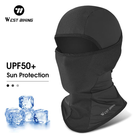 WEST BIKING Summer Ice Silk Cycling Cap Anti-UV Balaclava Men Women Sport Scarf Balaclava Bicycle Motorcycle Running Sport Gear