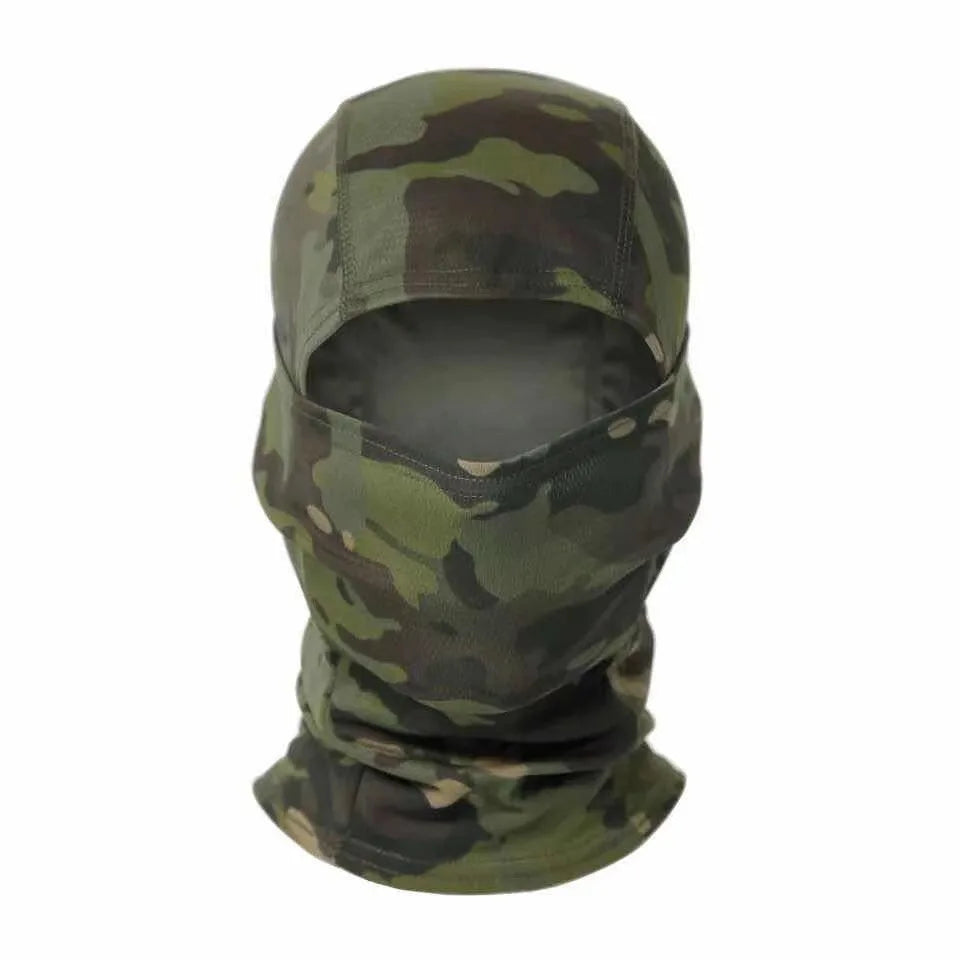 Tactical Windproof Balaclava for Bicycle Riding, Full Cover, Outdoor Hunting, Hiking Head, Warm Shield, Ski Scarf