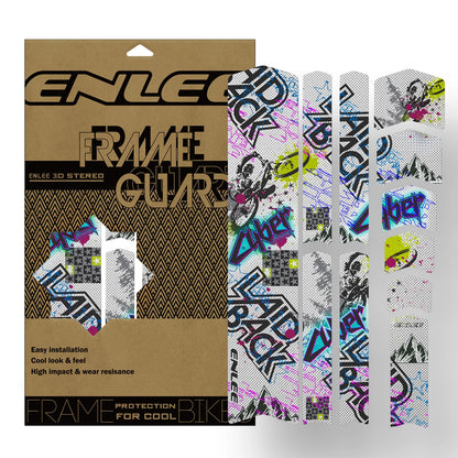 ENLEE Bike Protection Film Mountain Bike 3M Stickers Frame Color Change Stickers Road Cike Thickened PVC Full Car Film