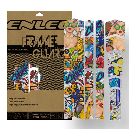 ENLEE Bike Protection Film Mountain Bike 3M Stickers Frame Color Change Stickers Road Cike Thickened PVC Full Car Film