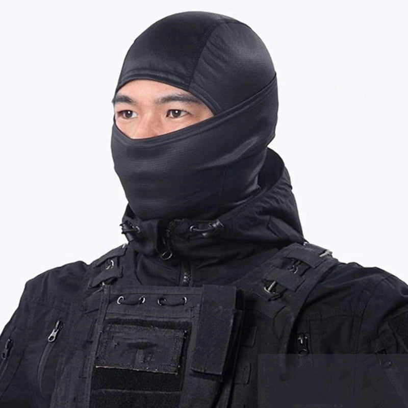 Tactical Windproof Balaclava for Bicycle Riding, Full Cover, Outdoor Hunting, Hiking Head, Warm Shield, Ski Scarf