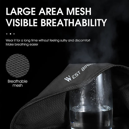 WEST BIKING Summer Ice Silk Cycling Cap Anti-UV Balaclava Men Women Sport Scarf Balaclava Bicycle Motorcycle Running Sport Gear