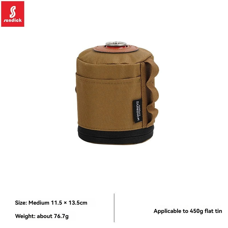 Camping Gas Can Protective Cover CottonLinen Outdoor Gas Tank Case Anti-Fall FueCylinder Storage Bag Air Bottle WrapSleeve