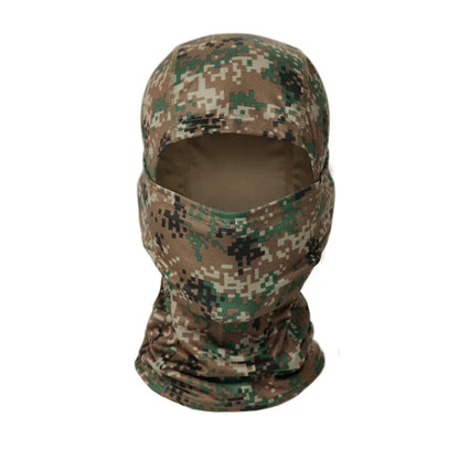 Tactical Windproof Balaclava for Bicycle Riding, Full Cover, Outdoor Hunting, Hiking Head, Warm Shield, Ski Scarf