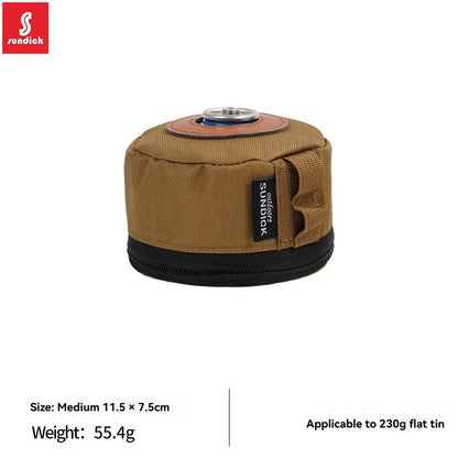 Camping Gas Can Protective Cover CottonLinen Outdoor Gas Tank Case Anti-Fall FueCylinder Storage Bag Air Bottle WrapSleeve