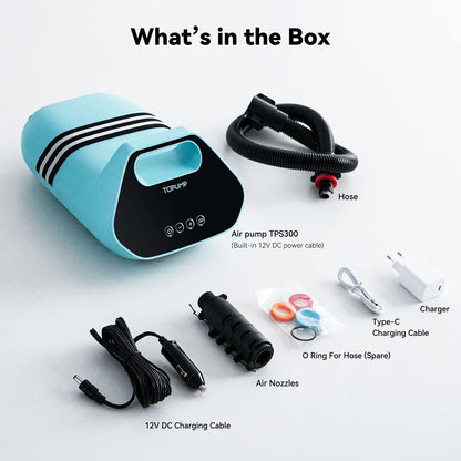 Airbank Stand Up Paddle SUP Pump Rechargeable 20PSI Inflatable PVC Boat Kayak Accessories for Surfing Kite Mattress Tent