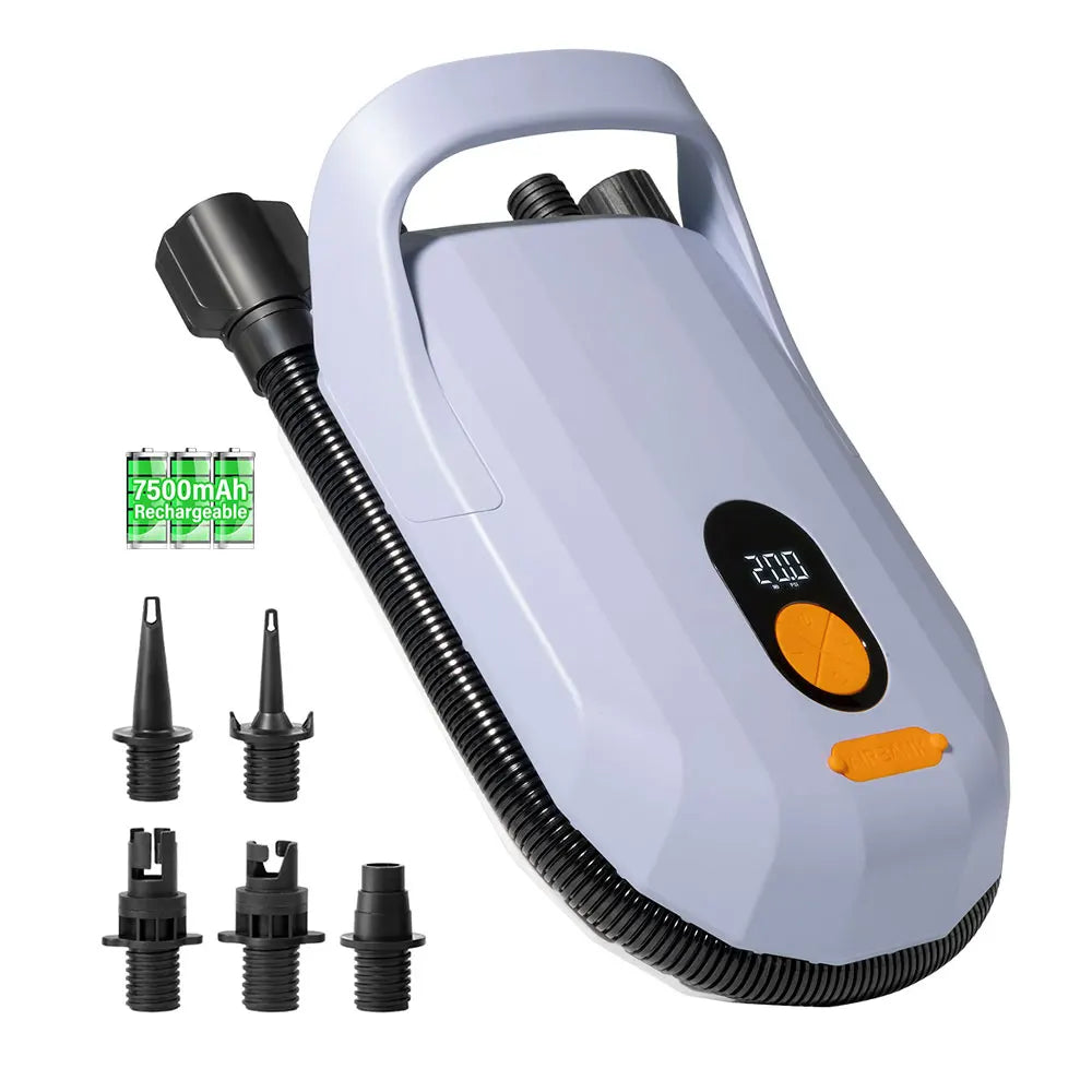 Airbank Stand Up Paddle SUP Pump Rechargeable 20PSI Inflatable PVC Boat Kayak Accessories for Surfing Kite Mattress Tent