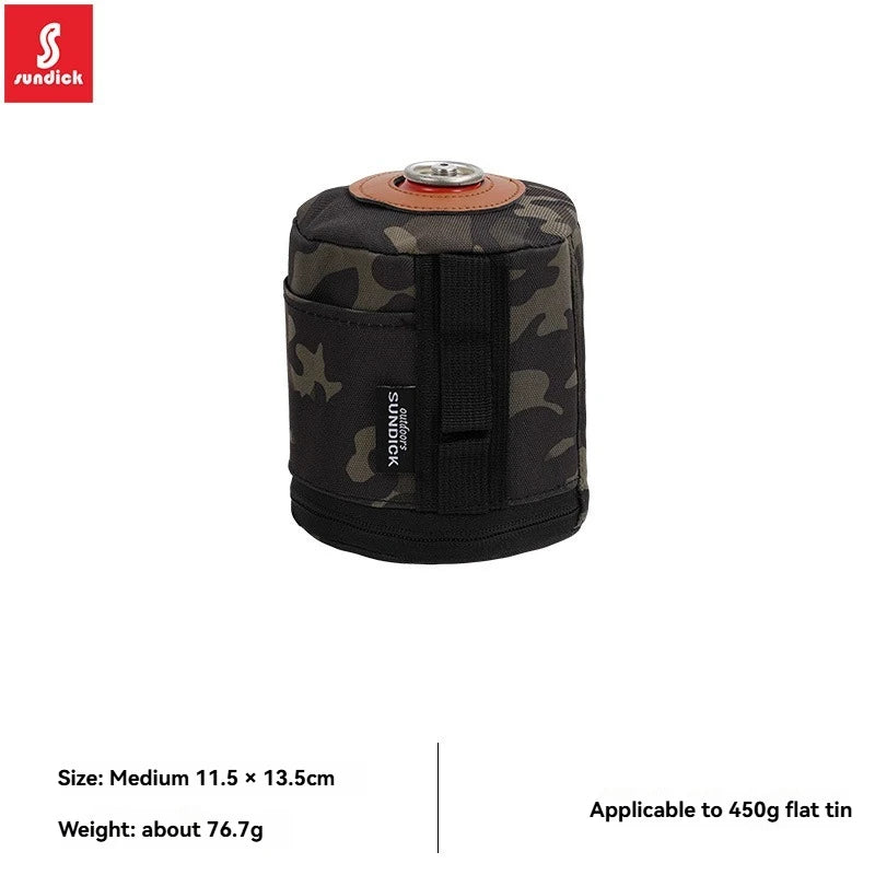Camping Gas Can Protective Cover CottonLinen Outdoor Gas Tank Case Anti-Fall FueCylinder Storage Bag Air Bottle WrapSleeve