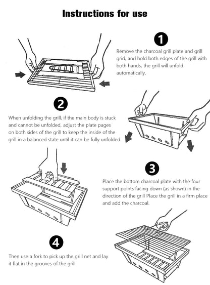 Grill Barbecue de Camping Pliable